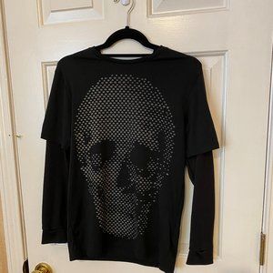 GAP FIT BLK LS Pullover_Size XL (14-16)